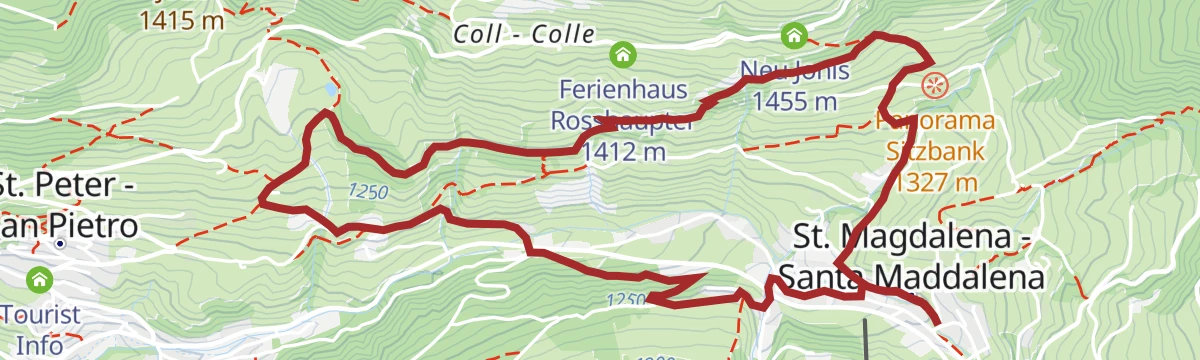 Route map: Lippmös (medium-level)